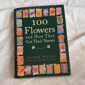 100 Flowers and how they got their name Book with Colorful Cover